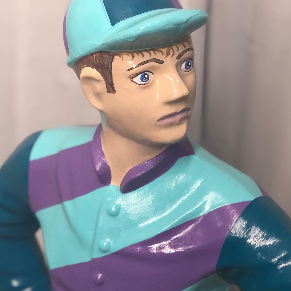 Thumbnail: Colorful Lawn Jockey