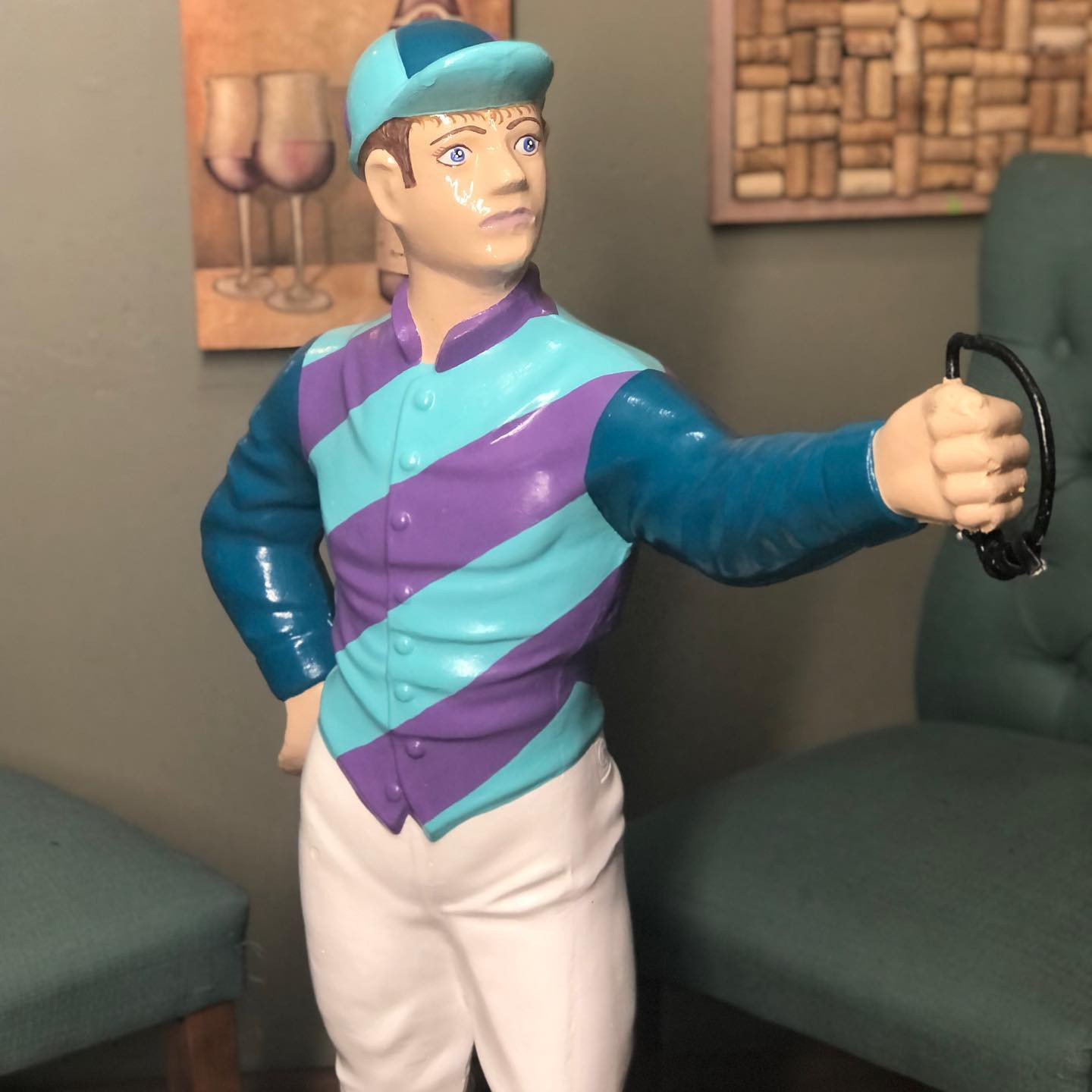 Custom Painted Lawn Jockey