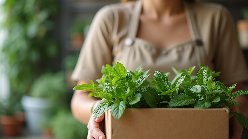 Eye-level view of an eco-friendly business model