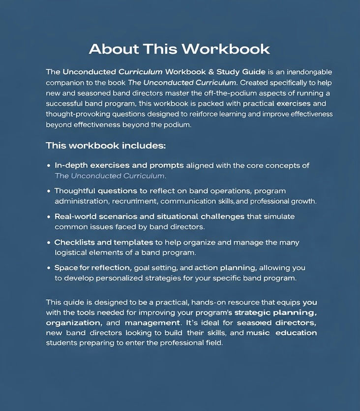 Thumbnail: The Unconducted Curriculum - Workbook and Study Guide