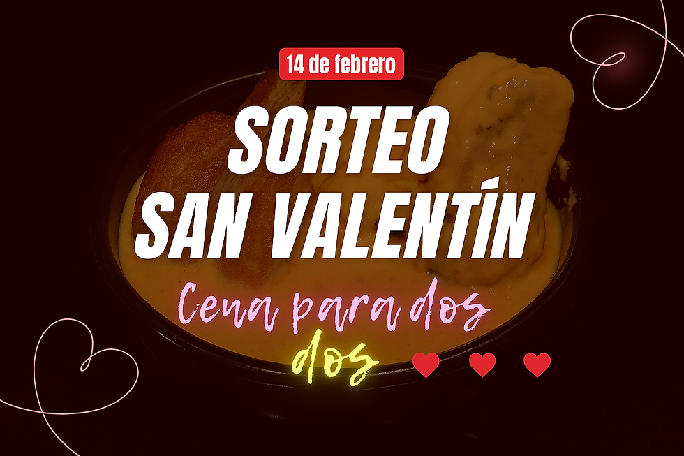 Sorteo San Valentín en Guadassuar: gana una cena para dos en La Santa