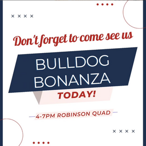 Bulldog Bonanza Social Media Post