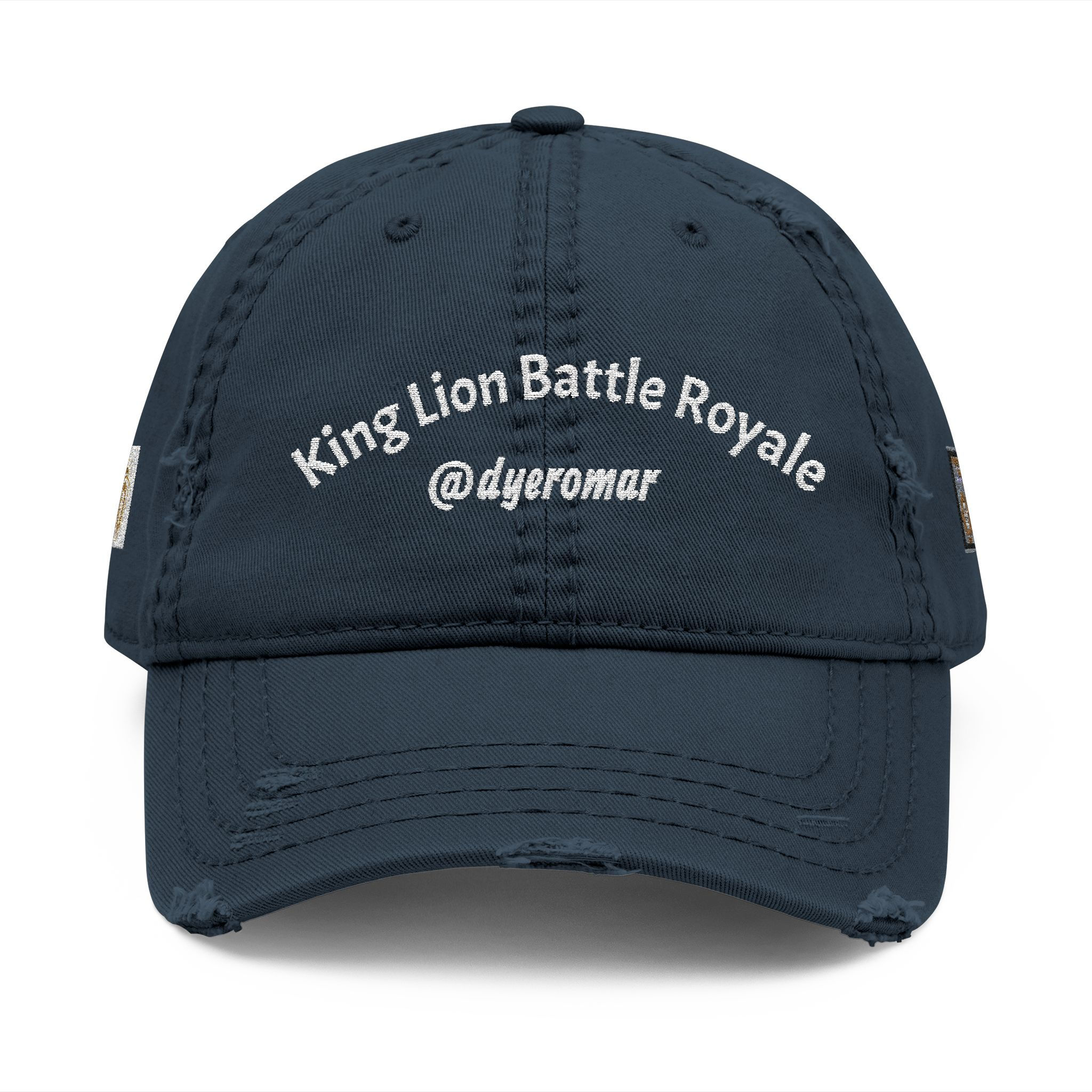 King Lion Battle Royale | Distressed Dad Hat | (Embroidery)
