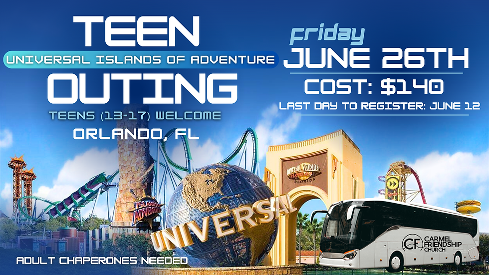 Teen Outing - Universal Islands of Adventure