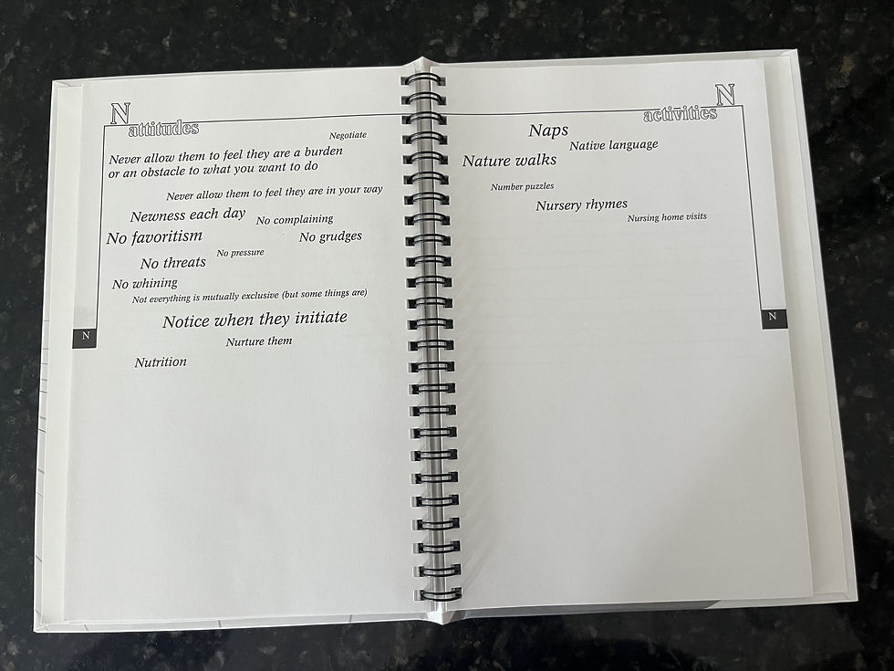 N attitudes and activities pages