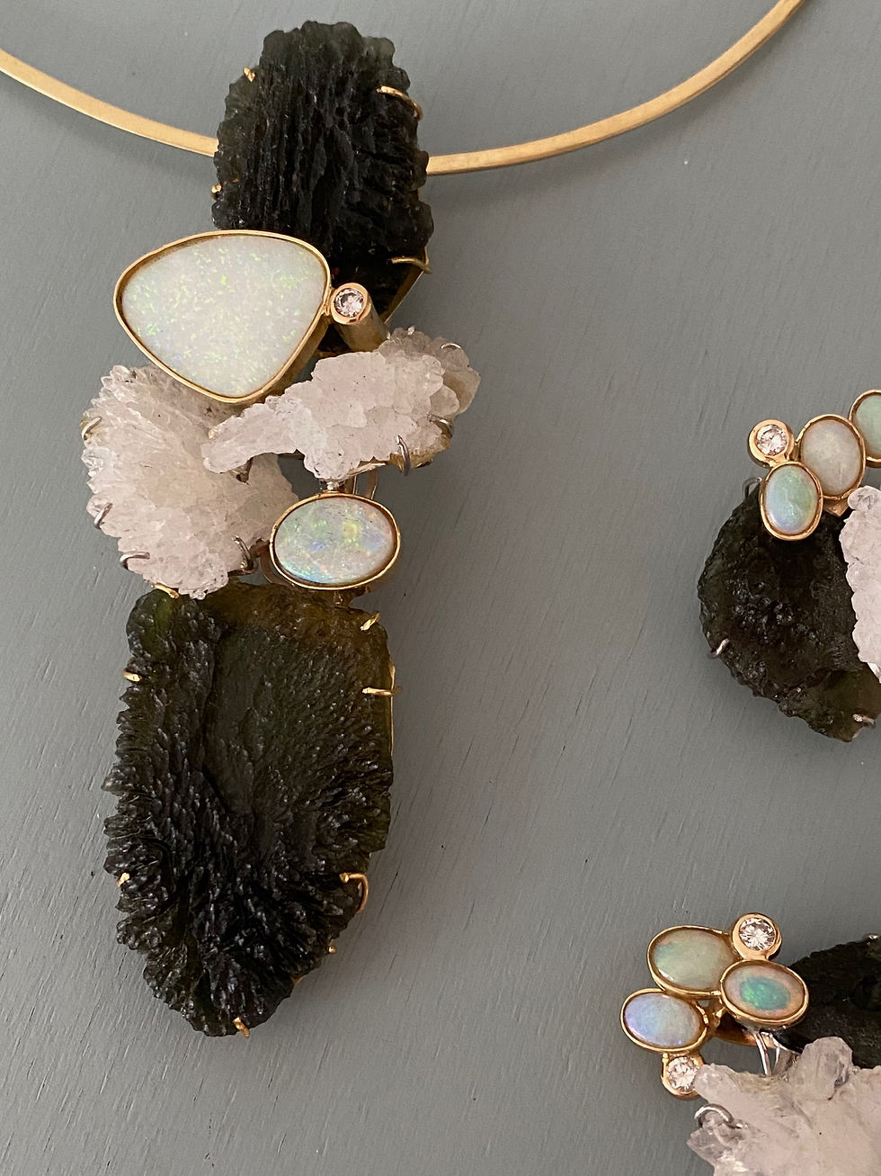 Miniature : Jean Vendome, demi-parure «  Ciel et Terre » 
