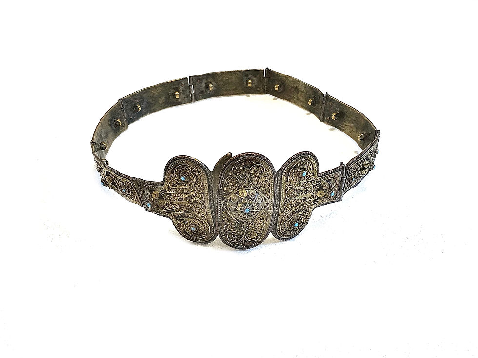 Ceinture de mariage ashkénaze, Pologne 