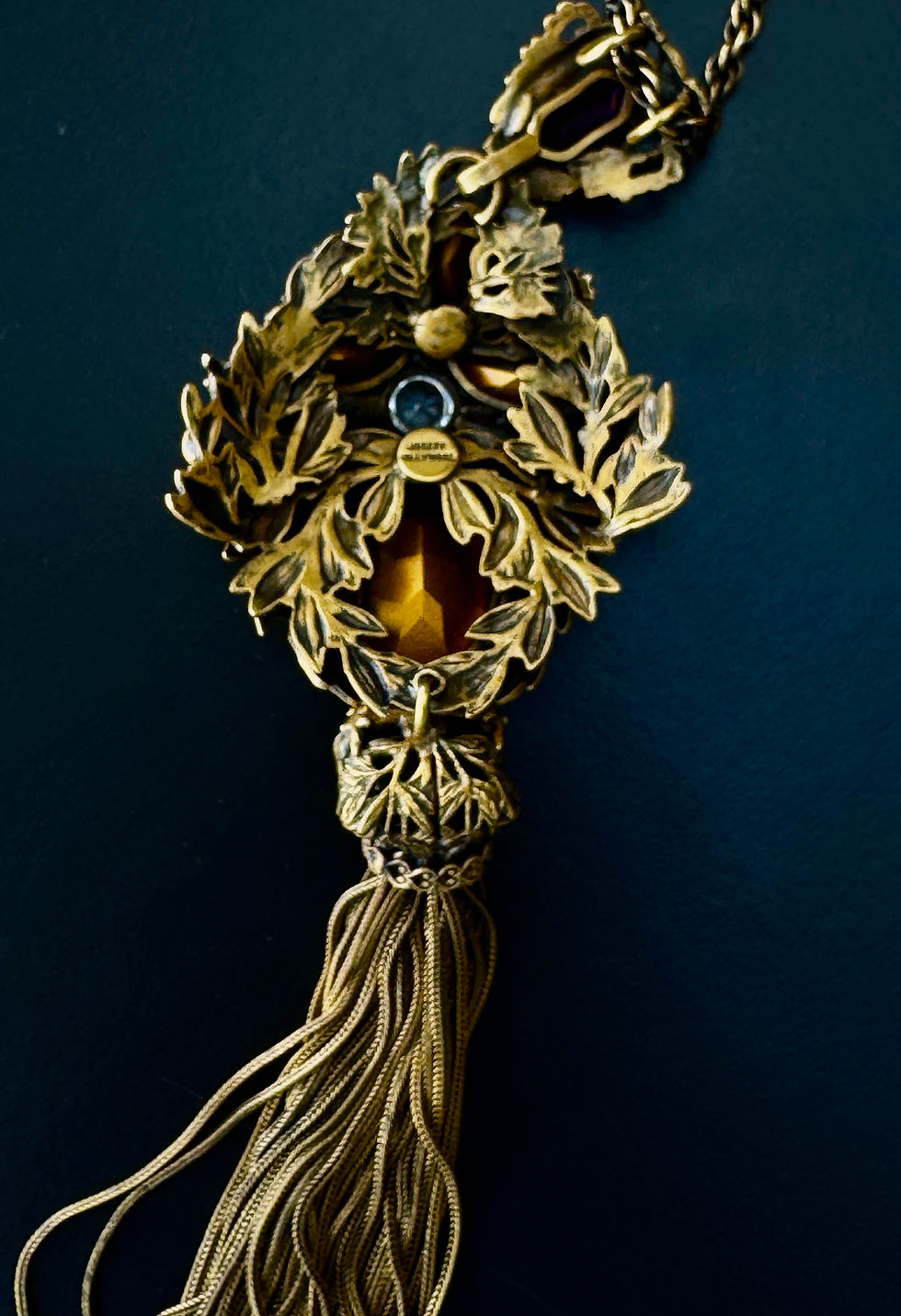 Thumbnail: Joseff of Hollywood, vintage “Russian Gold” necklace 