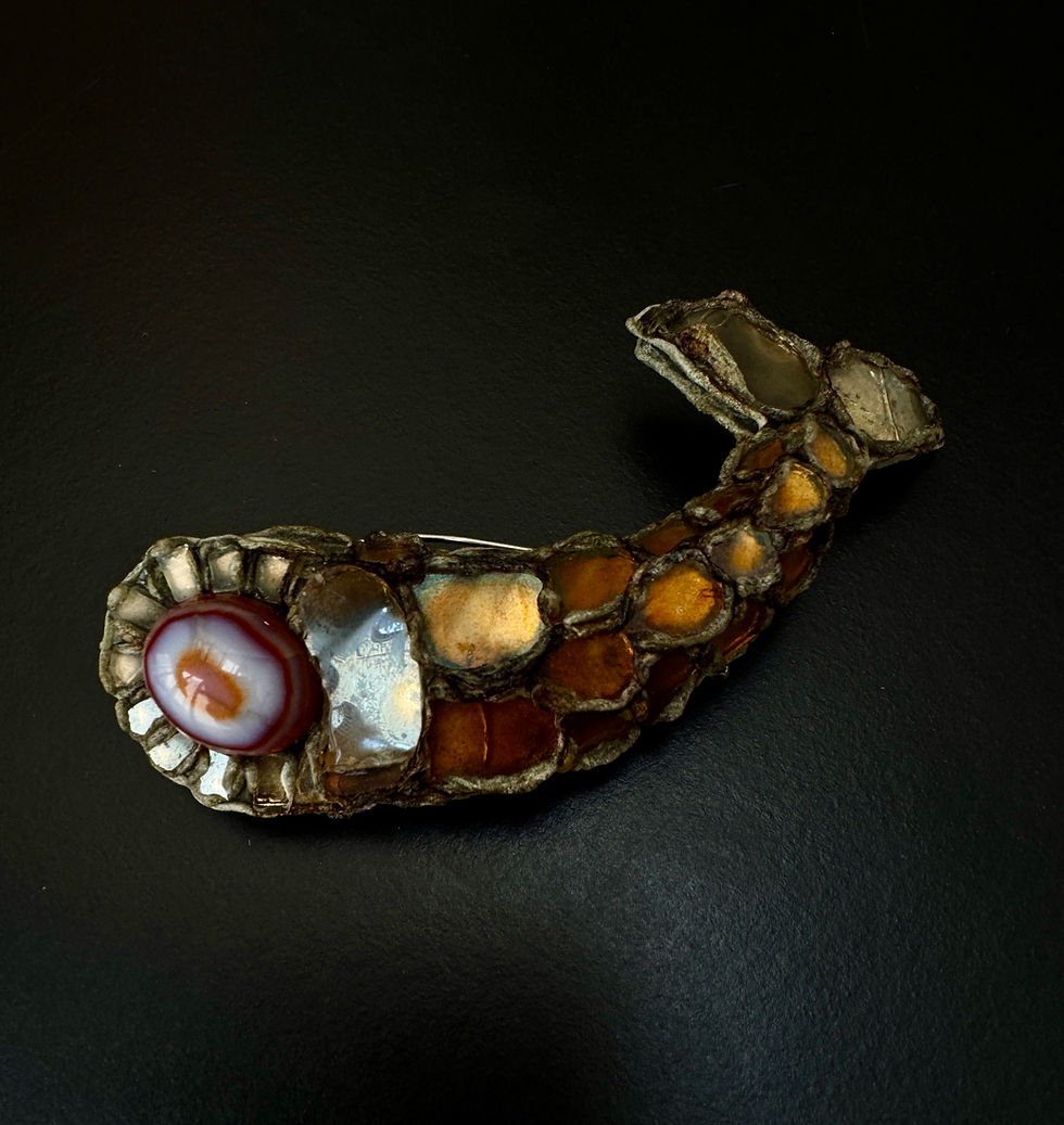 Thumbnail: Line Vautrin, fish brooch-pendant