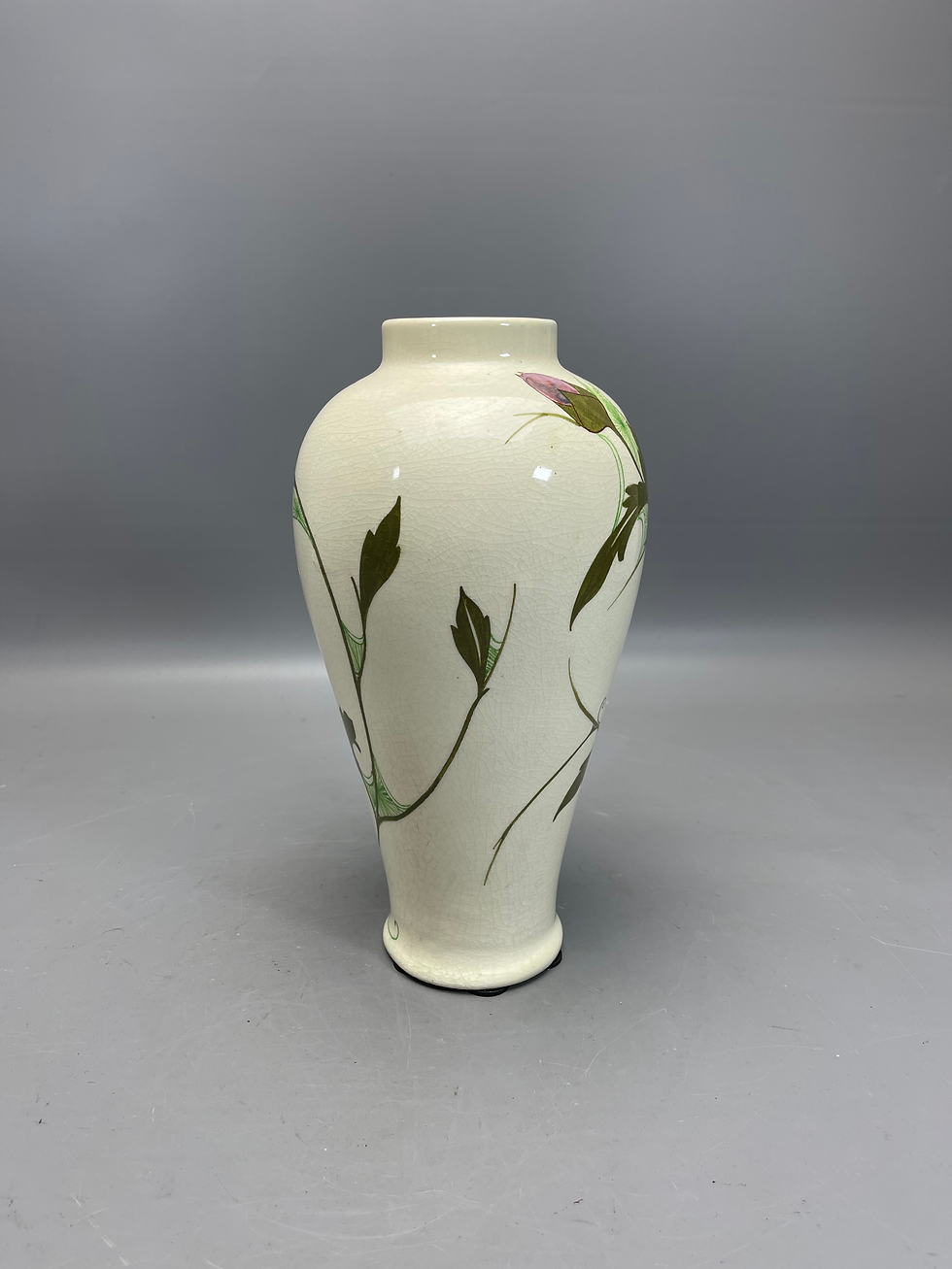 Thumbnail: Grote Amphora vaas met groene vogel