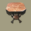 Thumbnail: Gietijzeren tafel met marmer blad 