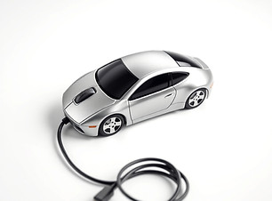 a silver computer mouse that looks like