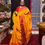 Thumbnail: Alpona Painting Cotton Handwoven Dhaniakhali Tant Saree Red Border