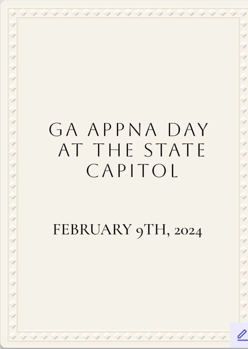 GA APPNA DAY AT THE STATE CAPITOL