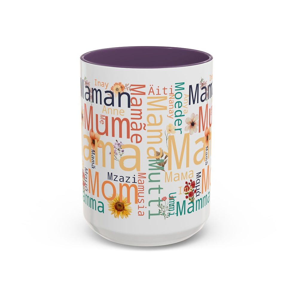 Thumbnail: We Love Moms Around the World Accent Coffee Mug (11, 15oz) (8 colors)