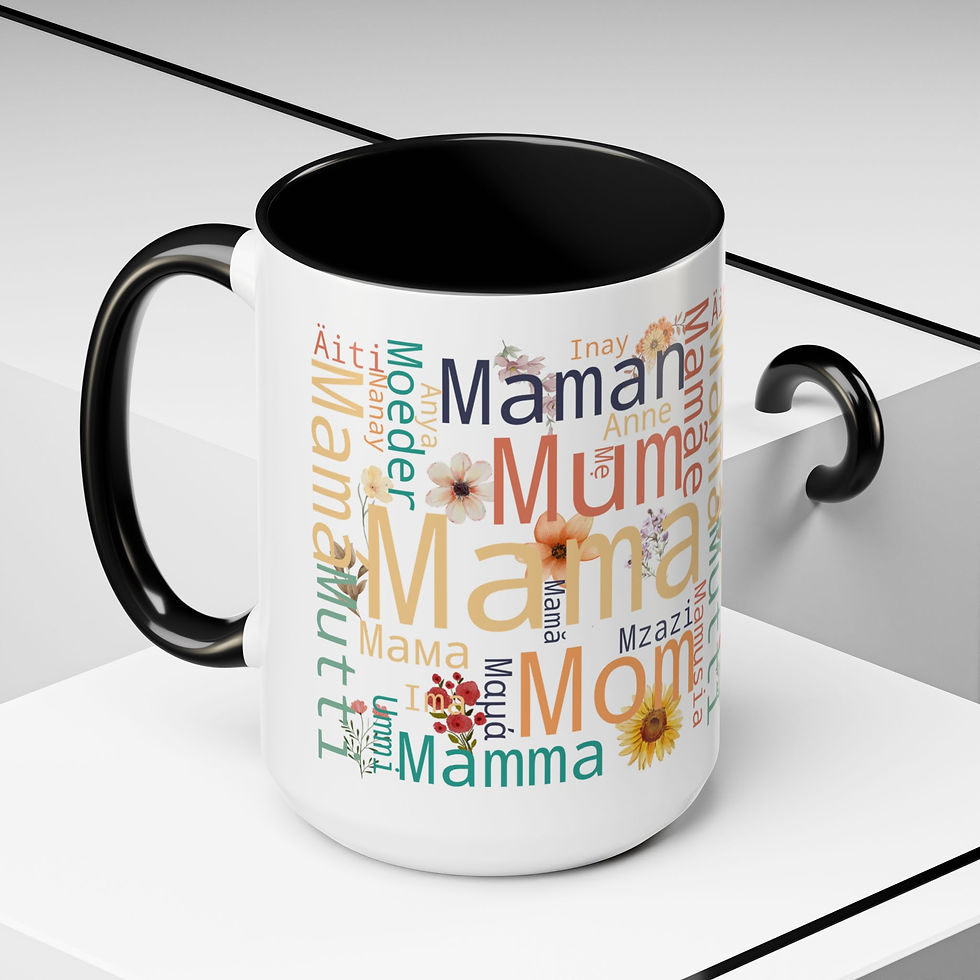 Thumbnail: We Love Moms Around the World Accent Coffee Mug (11, 15oz) (8 colors)