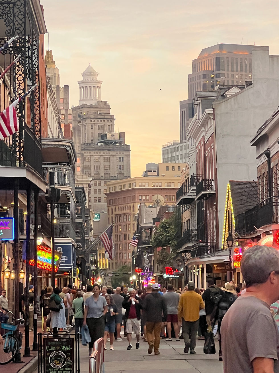 The New Orleans street scene was a feast for the eyes!
