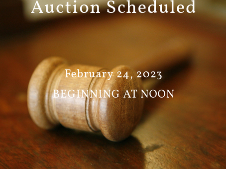 Auction scheduled for February 24, 2023