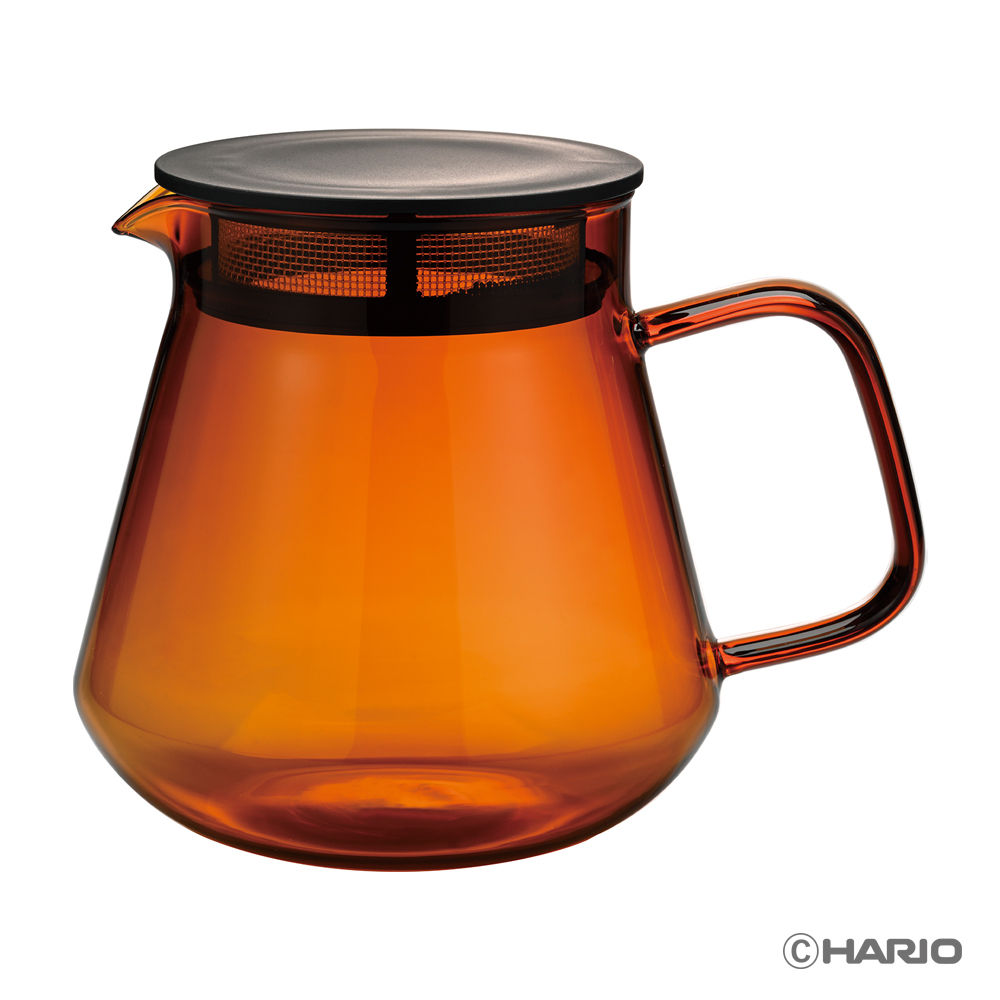 HARIO Colors Coffee Tea Server 4.9x5.9in 600mL | 20.2oz Amber