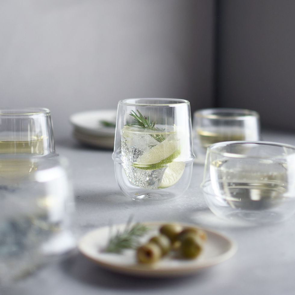 Thumbnail: KINTO KRONOS double wall iced tea glass 350ml | 12oz