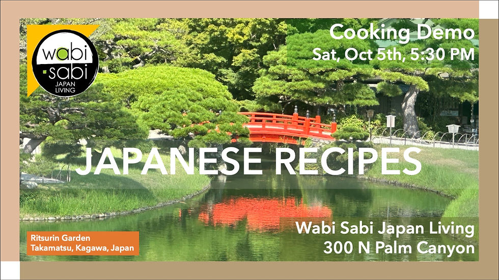 Japanese Cooking Demonstration - Sat, Oct 5 at 5:30PM