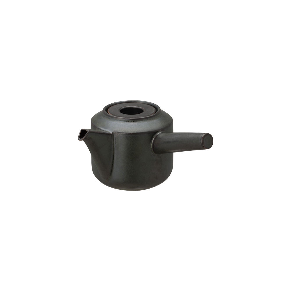 KINTO LEAVES TO TEA kyusu teapot 300ml | 10oz black