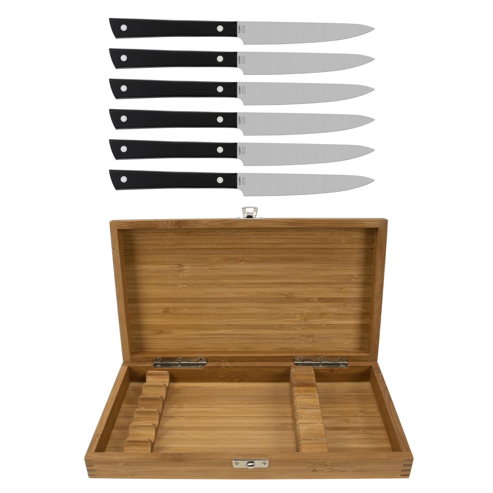 KAI 6 Pc Steak Knife Set