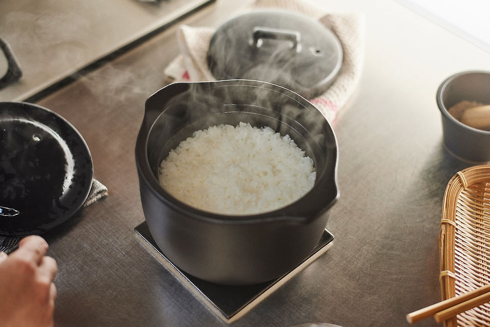 Thumbnail: KINTO KAKOMI rice cooker 1.2L | 40.6oz black