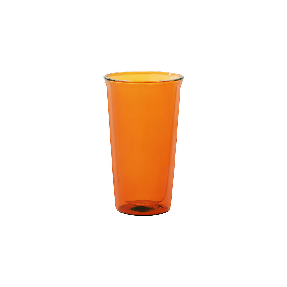 KINTO CAST AMBER double wall glass 340ml | 11.6oz