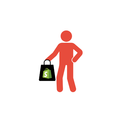 Shopify Onlinestore Strichmännchen