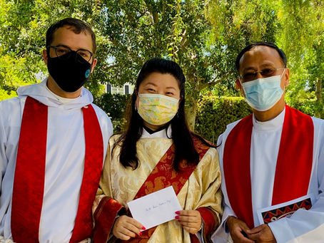 Letter of Gratitude from the REV. DEACON KATHERINE FENG