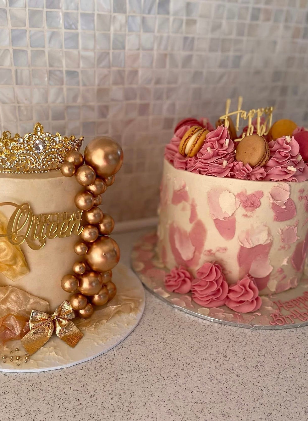 Thumbnail: Buttercream Smudge Macaron Cake