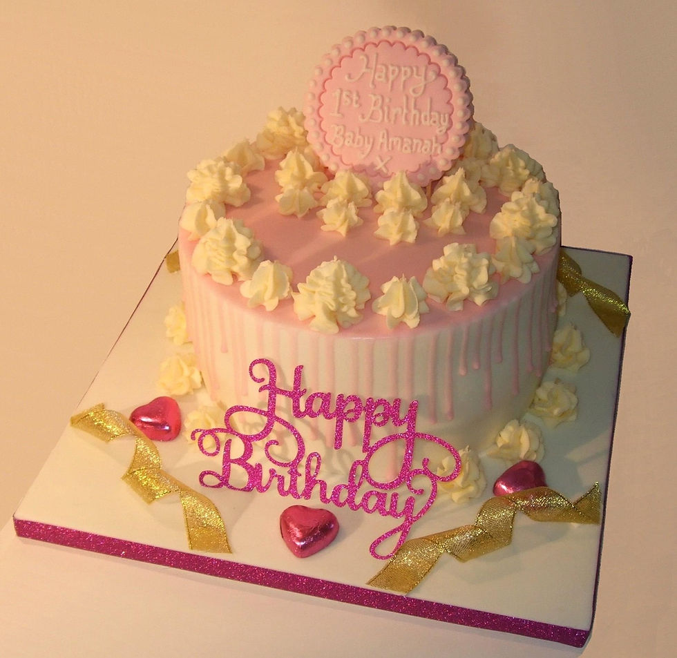 Thumbnail: Buttercream Swirl Drip Cake!