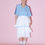 Thumbnail: Reworked blue Adidas polo shirt ruffle dress 💙