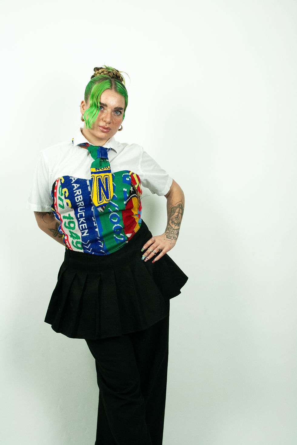 Thumbnail: Football scarf corset top