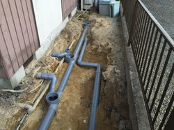 排水設備工事／春日井市出川町