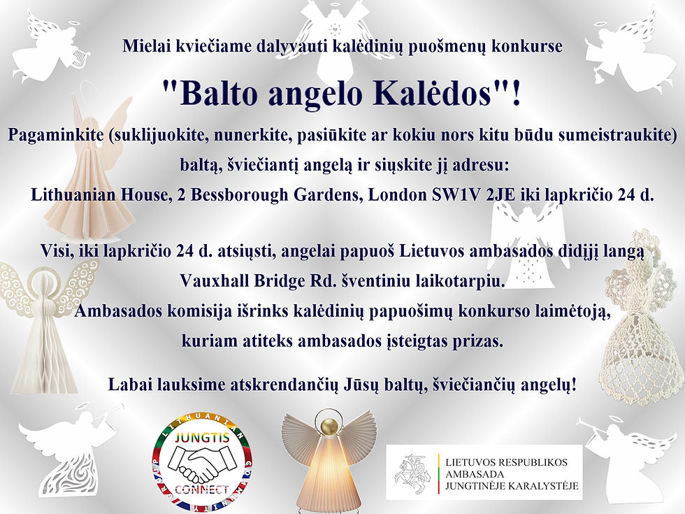 Konkursas "Balto angelo Kalėdos"!