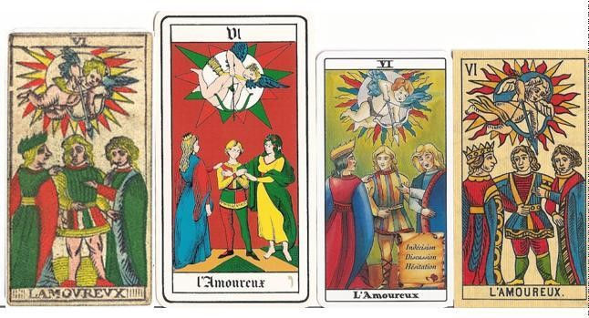 Vincent Beckers, école de tarot, carte Amoureux tarot de Marseille