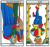 vincent-beckers-hermite-pendu- carte tarot