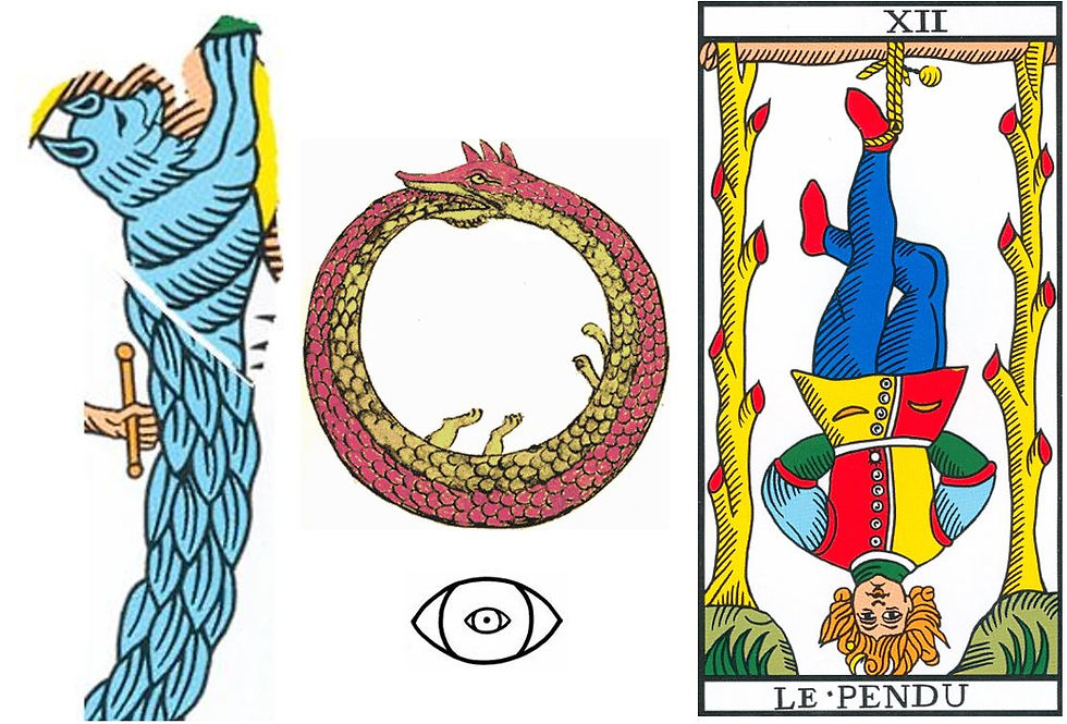 incarnation, ouroboros, Vincent Beckers, école de tarot, cours de tarot en ligne, webinaire tarot