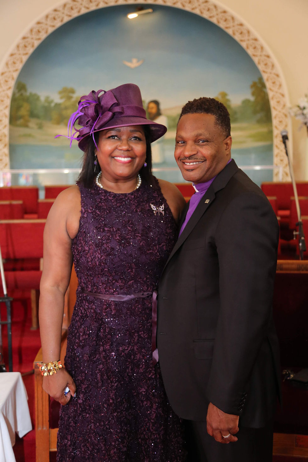 pastor and wife purple
