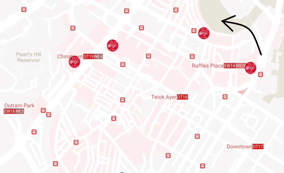 Mcdonald's outlets located in the central area