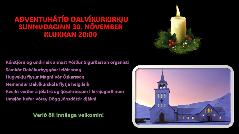 Aðventuhátíð í Dalvíkurkirkju