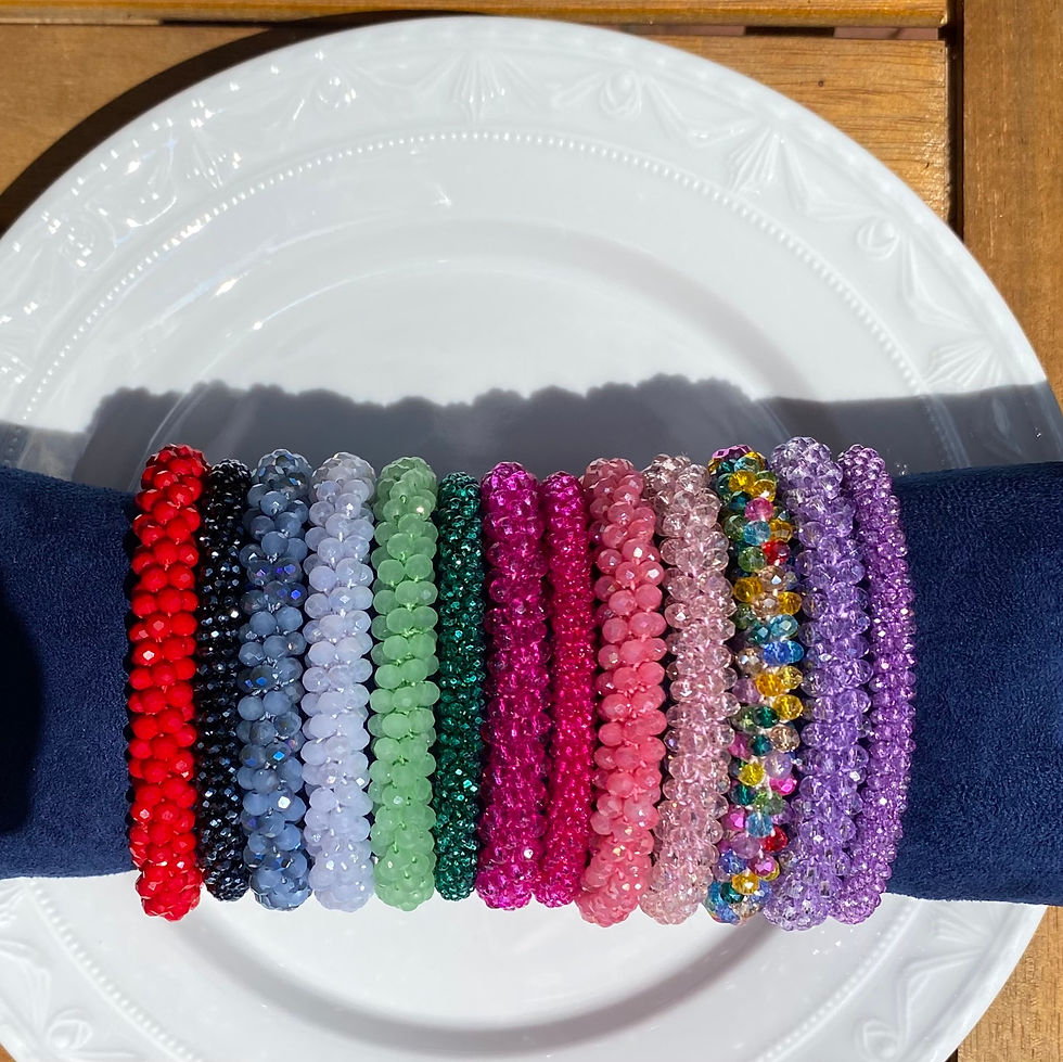 Miniaturbild: Kristall Armband (hellgrün)