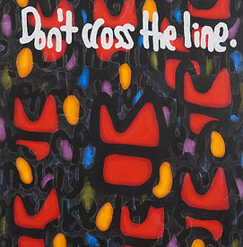 Don't cross the line Oil on panel 117x91cm 2020.jpg