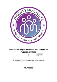 Historical Inquiries of Ireland & Types of Public Inquiries.