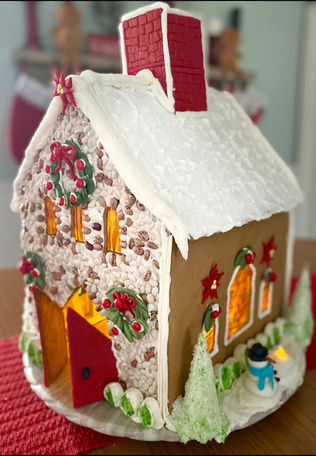 Church before Christmas Eve Service by Linda Crow