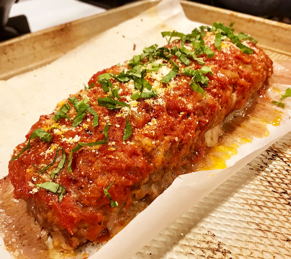 italian stuffed turkey meatloaf