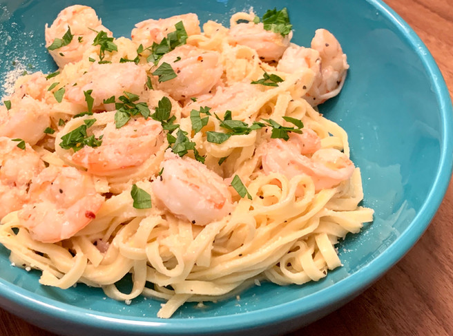"Skinny" Shrimp Scampi
