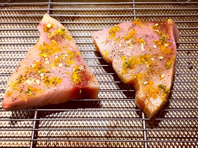 Citrus Broiled Swordfish with Bok Choy Stir-Fry